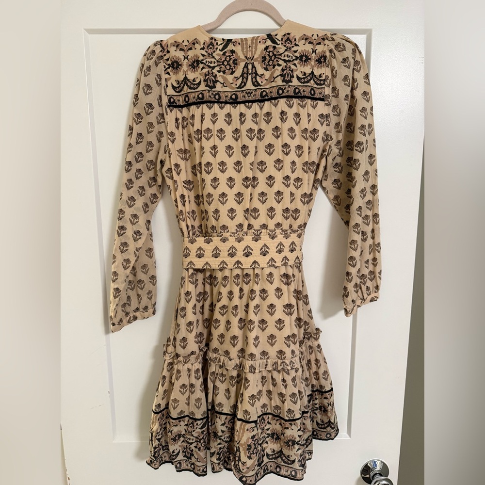 Cleobella Beige Floral Long Sleeve Dress - Picture 2 of 4
